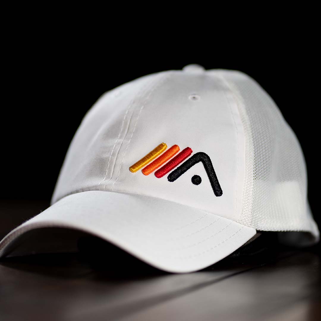 Classic A Trucker - White/White - Athletic Motion Golf
