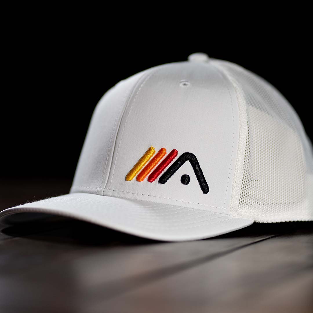 *MELON SIZE* Classic A Trucker - White/White - Athletic Motion Golf
