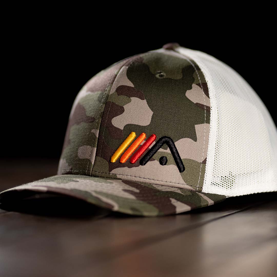 *MELON SIZE* Classic A Trucker - Army Camo/White - Athletic Motion Golf